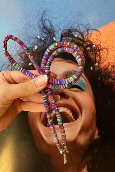 BAHELS Purple Rainbow Glasses Chain Glasses Strap