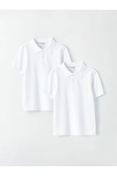 LC Waikiki Lcw Kids Polo Neck Basic Short Sleeve Boy's T-Shirt 2-Piece