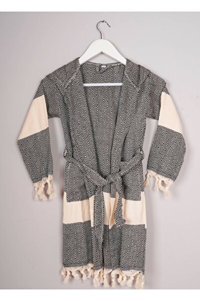 Efsoon Organics Peştemal Çocuk Bornozu %100 Pamuk Yüksek Su Çekme