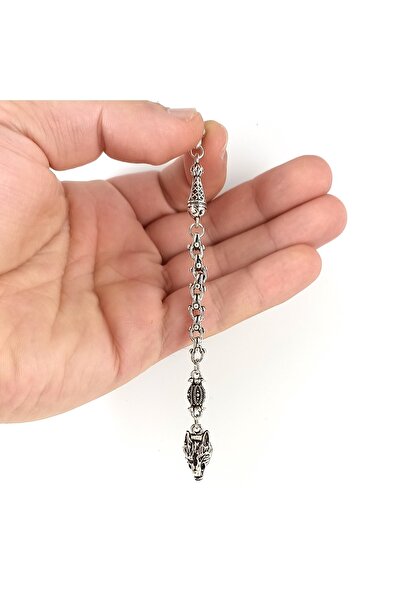 Selderesi 5 Adet Özel Tasarım Gümüş Kaplama Arnavut Zincirli Tesbih Püskülü