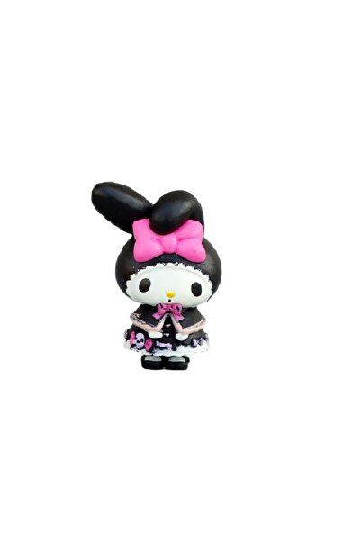 Schulzz Sanrio My Melody Siyah Elbiseli Orijinal Mini Figür 4CM