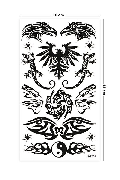 BP Tattoo Karışık Tribal Geçici Dövme