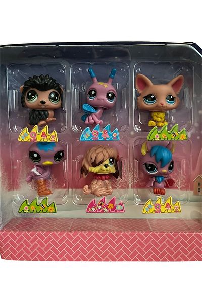 Minişler Pet Shop Mini Toy Characters Littlest Pets Shop 6 Pack
