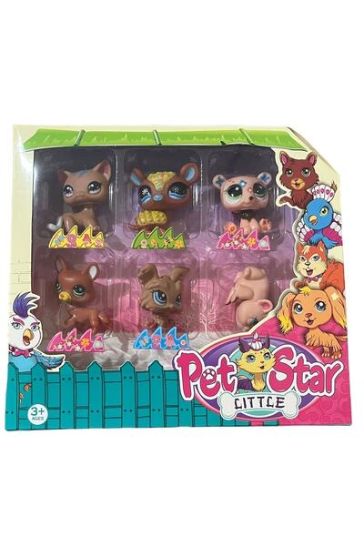 JOYFUL CHİLD Miniş Lovely Little - مجموعة خنازير بيت شوب مكونة من 6 قطع