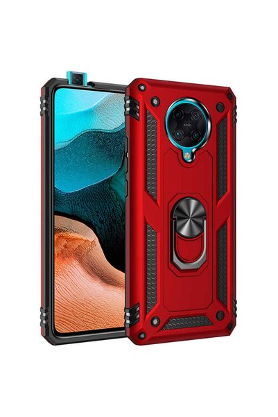 Techaks Case for Xiaomi Poco F2 Pro Case Hard Thick Durable with Magnet Stand...