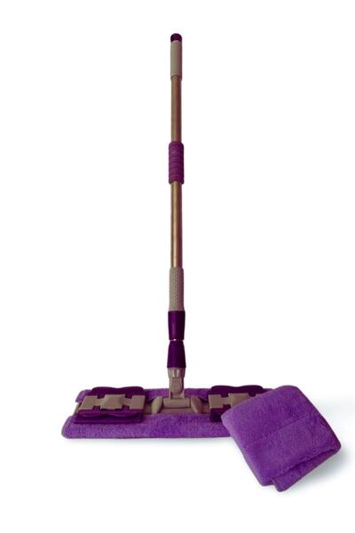 MOLTO Purple Telescopic Magic Cloth Mop - With All Kinds of Spare Cloth