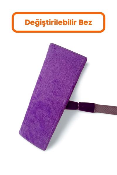 MOLTO Purple Telescopic Magic Cloth Mop - With All Kinds of Spare Cloth