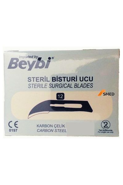 Beybi BABY - BISTURY TIP NO : 12 - 100 PIECES - 1 PACKAGE