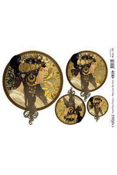 Cadence Model 002 Gold Foil Brass Decopage