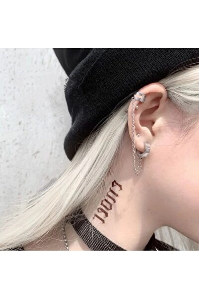 TakıConcept Üst Deliksiz Alt Delikli Halka Çelik Küpe