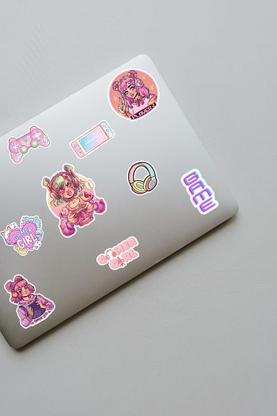 sanatıbedi Set de autocolante pentru jocuri cu tematică pentru laptop, tabletă, telefon, jocuri