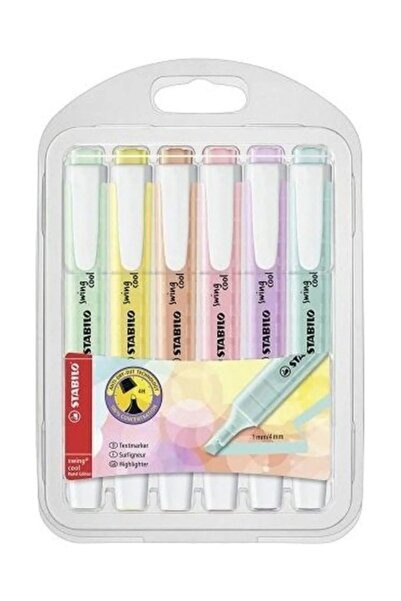 Stabilo Stationery and Toy World Stabilo Highlighter Swing Cool Pastel 6 Pieces