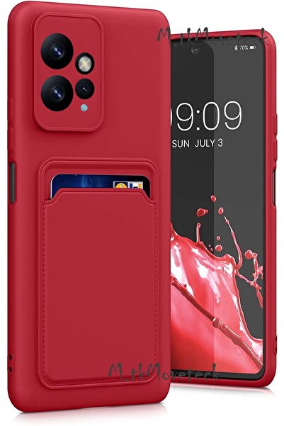 m.tk moveteck Xiaomi Redmi Note 12 4g Kılıf Kamera Korumalı Kartvizitli Cüzdan Silikon Kartlıklı Yumuşak 360 Kapak