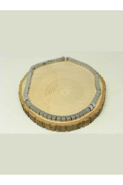 Yasamtohumu Hematit kamen u obliku kocke 6 mm POLA niza (24430) (18 cm dužine)
