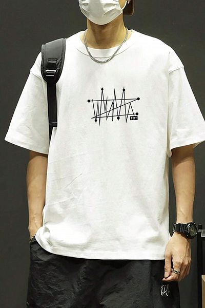 AMMA Μπλουζάκι Unisex Printed Oversize 100% Cotton Boyfriend