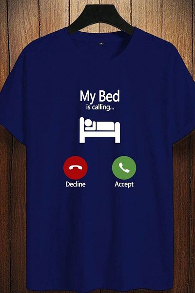 AMMA Μπλουζάκι Unisex My Bed Printed Oversize 100% Cotton Boyfriend
