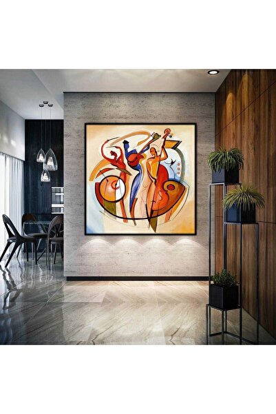 Z Concept Yağlı Boya Dokulu Soyut Tablo