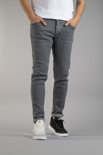 bombe Férfi Slim Fit Slim Fit farmernadrág Szürke