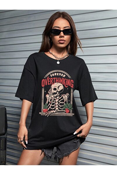 Jose Clothing ΚΟΝΤΟΜΑΝΙΚΙ ΜΠΛΟΥΖΑ UNISEX ΜΑΥΡΟ ΕΚΠΤΩΜΕΝΟ OVERSIZE