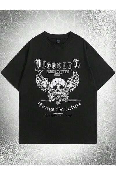 Jose Clothing ΚΟΝΤΟΜΑΝΙΚΙ ΜΠΛΟΥΖΑ UNISEX ΜΑΥΡΟ ΕΚΠΤΩΜΕΝΟ OVERSIZE