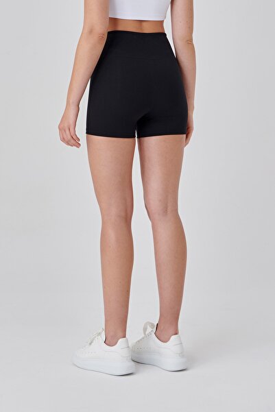 UP&FIT Pantaloni scurți de recuperare cu talie înaltă Push Up Leggings negri