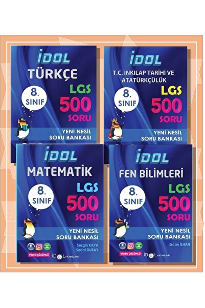 İdol Yayınları Lgs 500 Soru Bankası, Sarmal Deneme, Trafik Soru Bankası Ve Paragraf 10 Kitap