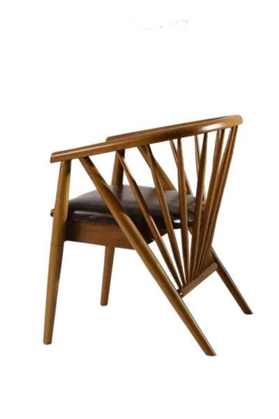 Çka NATUREL AHŞAP AYAKLI SİLİNEBİLİR KUMAŞLI LUGAT SANDALYE