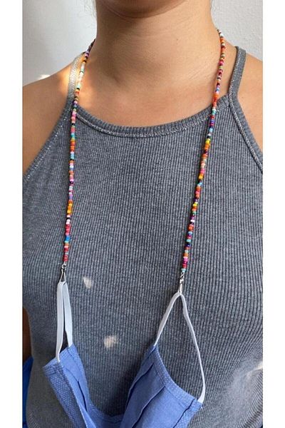 Mitra collection Bead Mask Strap