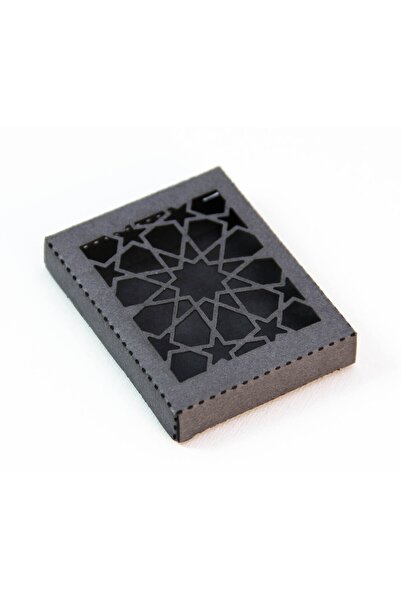 Tasarım Şeker Sabun ve Şeker Kutusu - Osmanlı Desen - Siyah Karton - 50 Adet