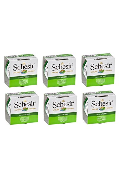Schesir Tavuk Fileto Köpek Konservesi 150 Gr. X 6 Adet