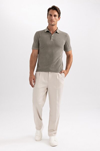 DeFacto Μπλουζάκι πόλο με κοντό μανίκι με λαιμόκοψη B2477ax23hs