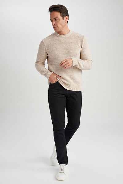 DeFacto Πουλόβερ Standard Fit Crew Neck A5183ax23wn