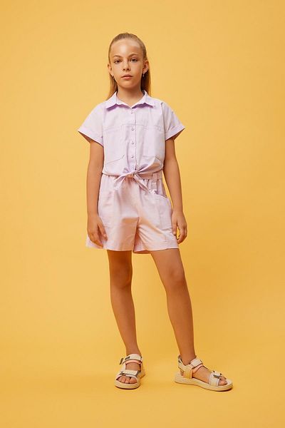 DeFacto Girl's Paperbag Linen Shorts Z7777a623hs