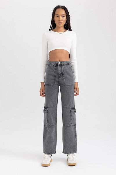 DeFacto Lange Jeanshose aus 100 % Baumwolle