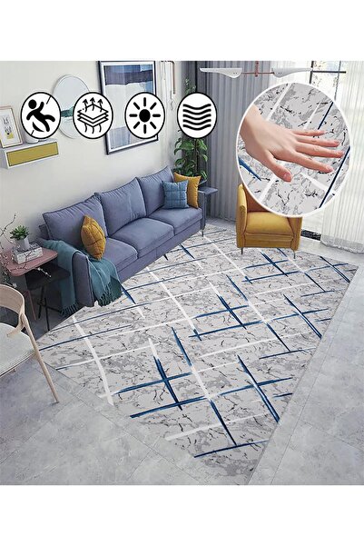 ALgorand Home Yıkanabilir Kaymaz Taban Salon Halısı Mutfak Halısı Koridor Halısı