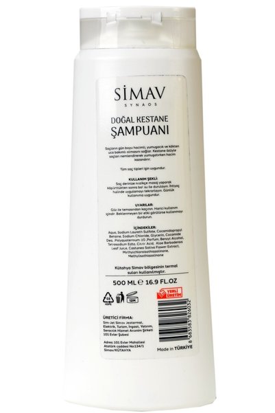 SİMAV SYNAUS Chestnut Extract and Thermal Water Shampoo - 500 ml