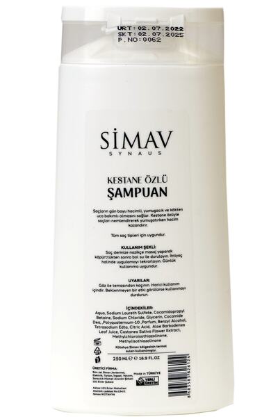 SİMAV SYNAUS Chestnut Extract and Thermal Water Shampoo - 250 ml