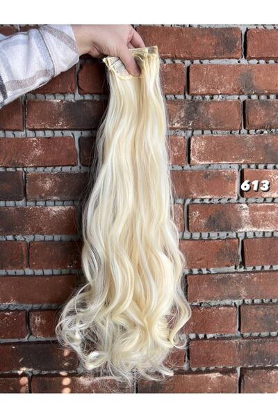 Suzan Peruk 8 bucăți de fibre sintetice ondulate - platină deschisă