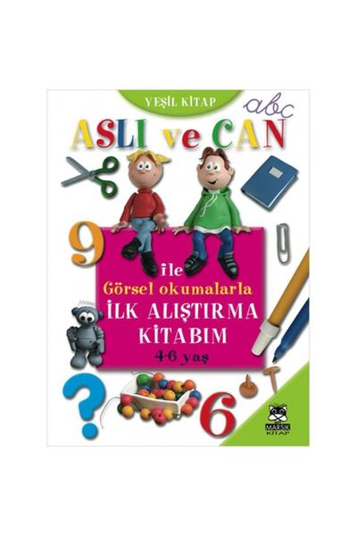Marsık Yayıncılık كتاب التمارين الأول مع القراءات البصرية مع Aslı وCan (الكتا...