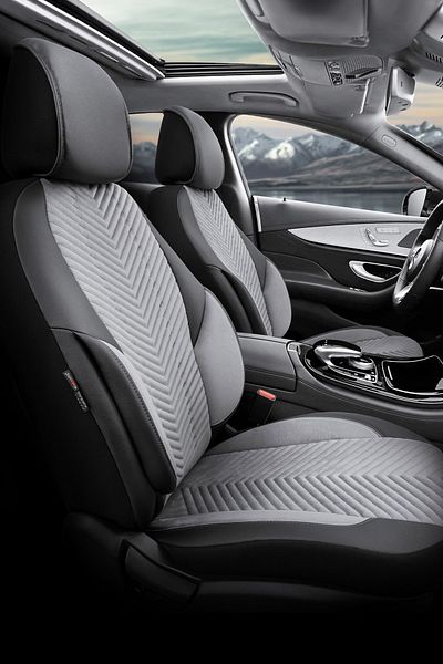 Otom Advanced Design Special Design Premium Suede-Leather Extra Supported Universal Car Seat Cover Full Set