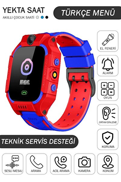 Remina Sim Kart Özellikli Akıllı Çocuk Saati Konum Takip Karşılıklı Görüşme Ortam Dinleme Q19