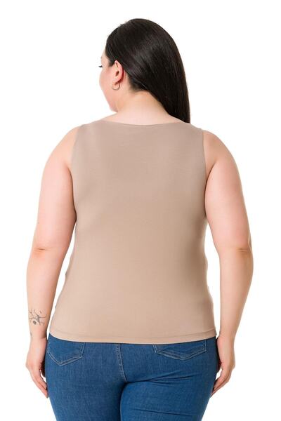 DISENTIS MODEST Plus Size Strappy Half Lined Viscose Mink Body