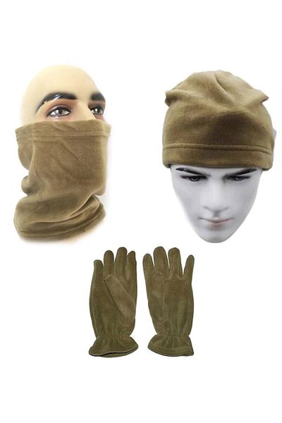 Asker Kolisi 3-Piece Beret, Neck Collar and Gloves Set - Polar Set - Military Equipment