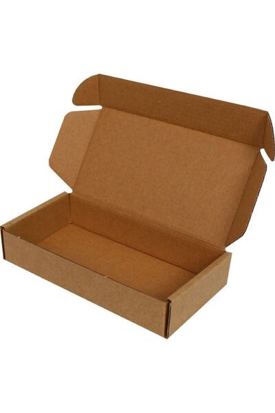 Kolicim 16x8x4cm Kutu - Kilitli Kutu - 0,2 Desi Kutı - Kraft - [50 Adet]