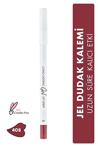 Lamel Cosmetics Lamel Long Lasting Gel Lip Kalıcı Jel Dudak Kalemi No 408