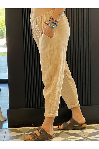 HTPT Pantaloni de muselina