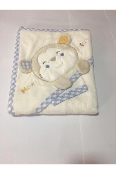 Maymun Nakışlı Babyline Bebek Havlusu