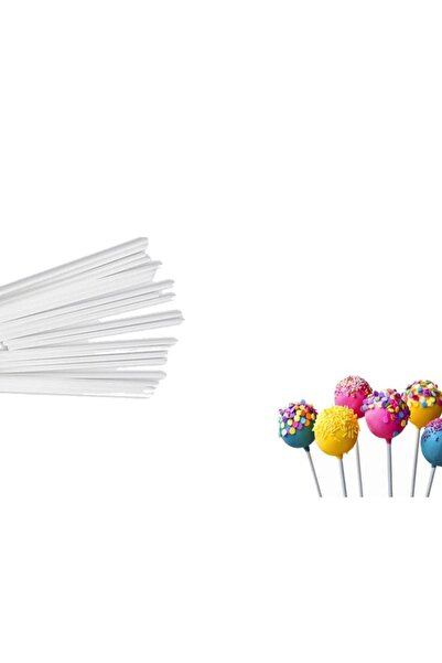 Cesil Cakepops - Lolipop Çubuğu 24lü Beyaz