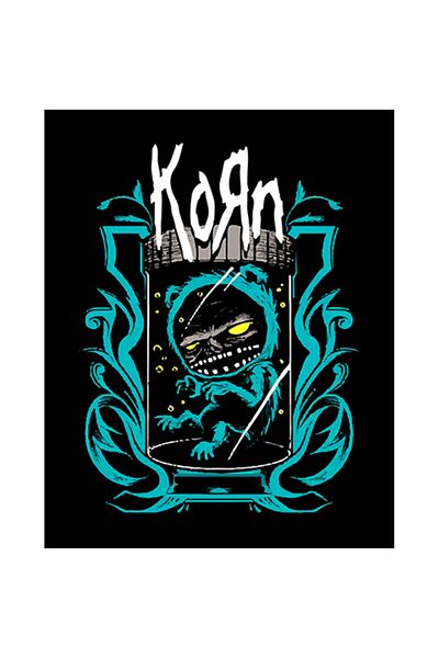 Z zepplin Petice mare pentru spate Korn Blue Monster