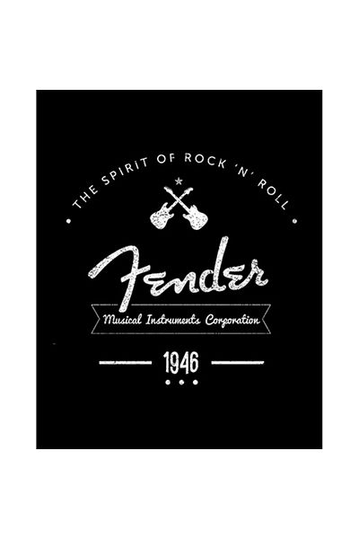 Z zepplin Fender Logo 4 Patch mare pe spate